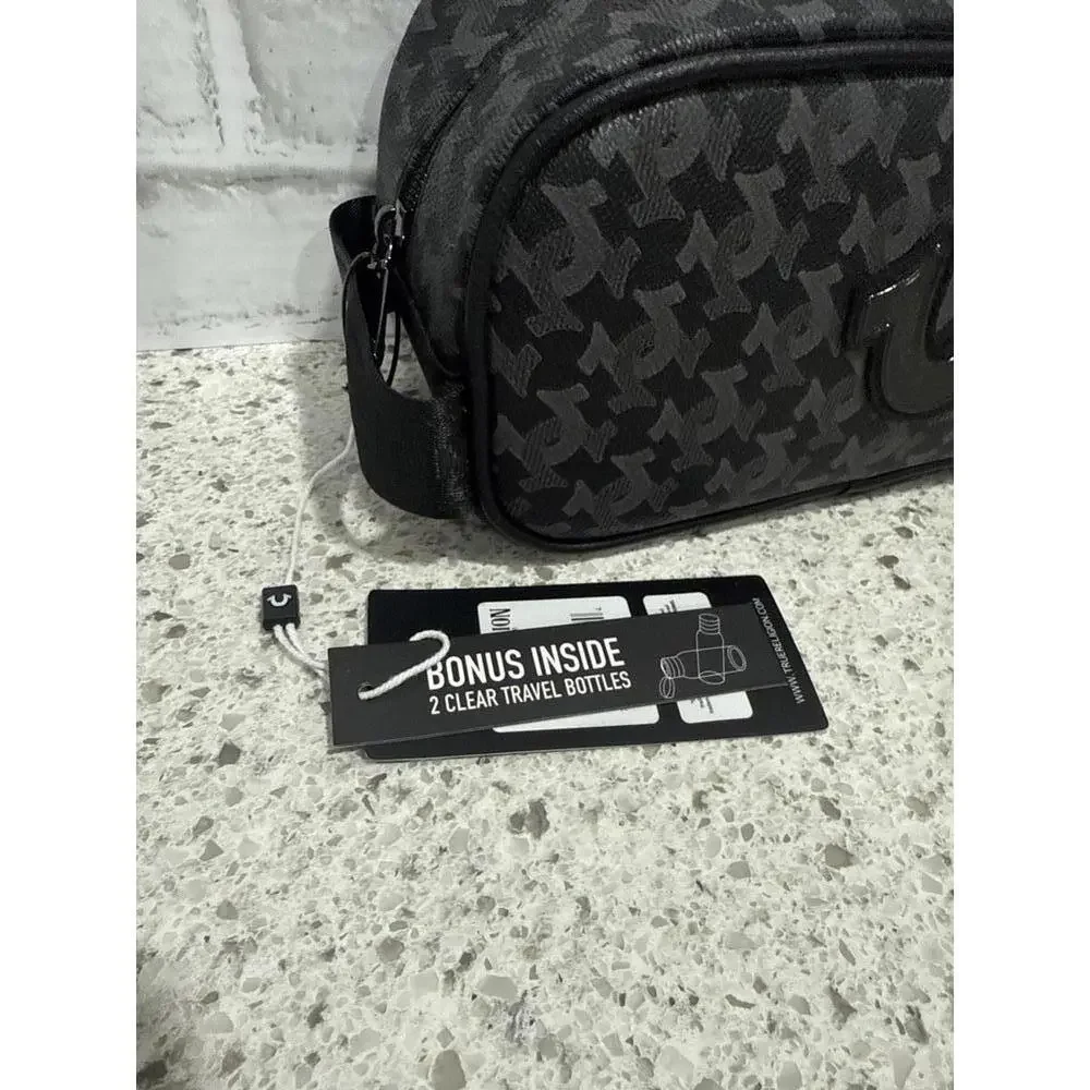 True Religion Men's Travel Bag with Bonus Travel Bottles